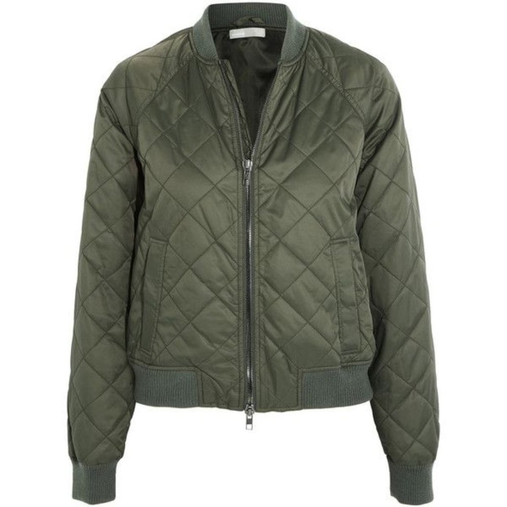 Vince, Quilted Bomber Jacket, XS Olive